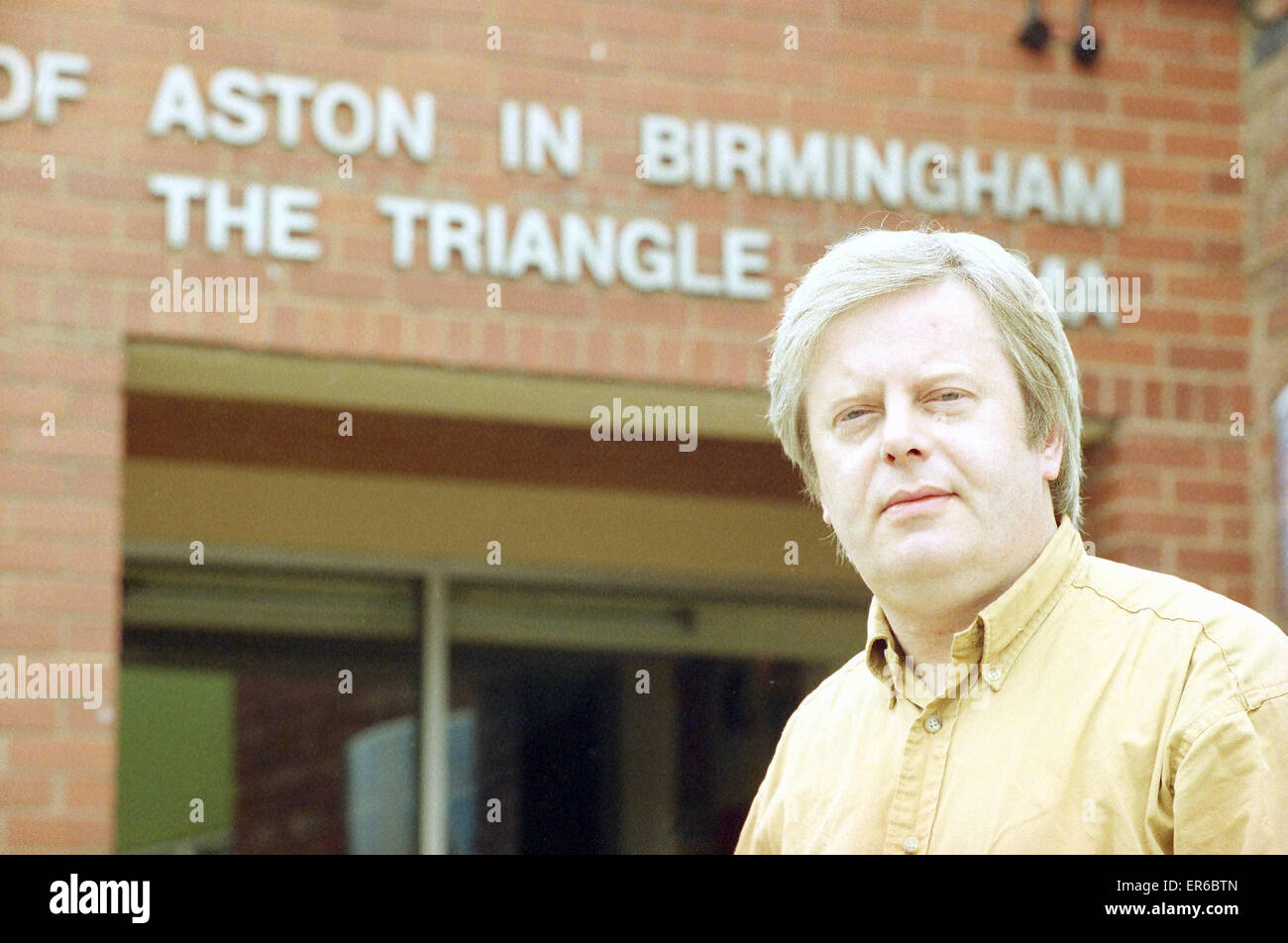 Peter Walsh Programmdirektor des Dreiecks Kinos an der Aston University. 27. Juli 1994 Stockfoto
