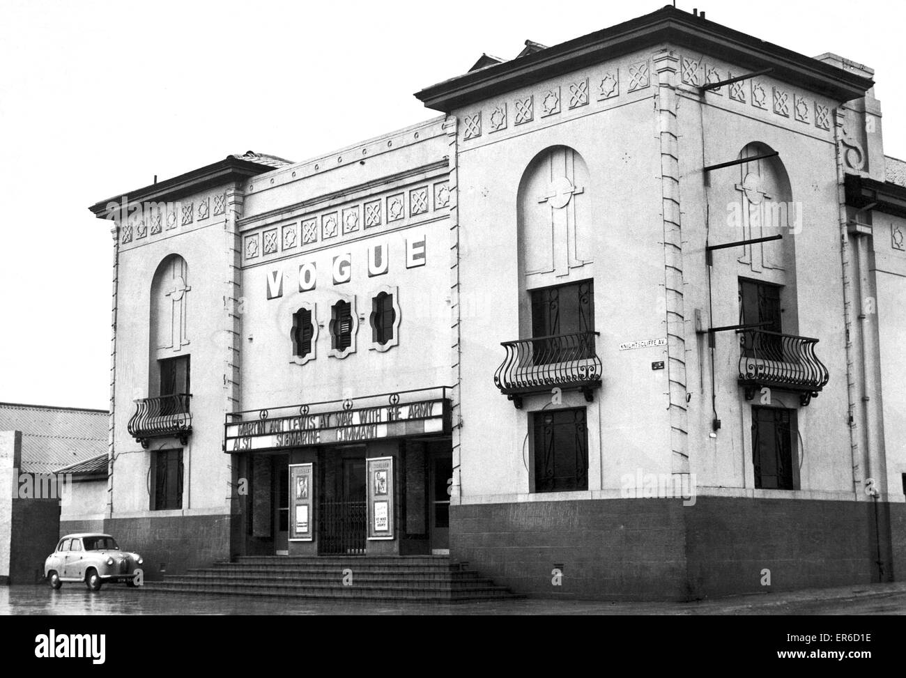 Vogue-Kino, 2 Knightscliffe Avenue, Knightswood, Glasgow, G13, Schottland, 16. März 1957. Stockfoto
