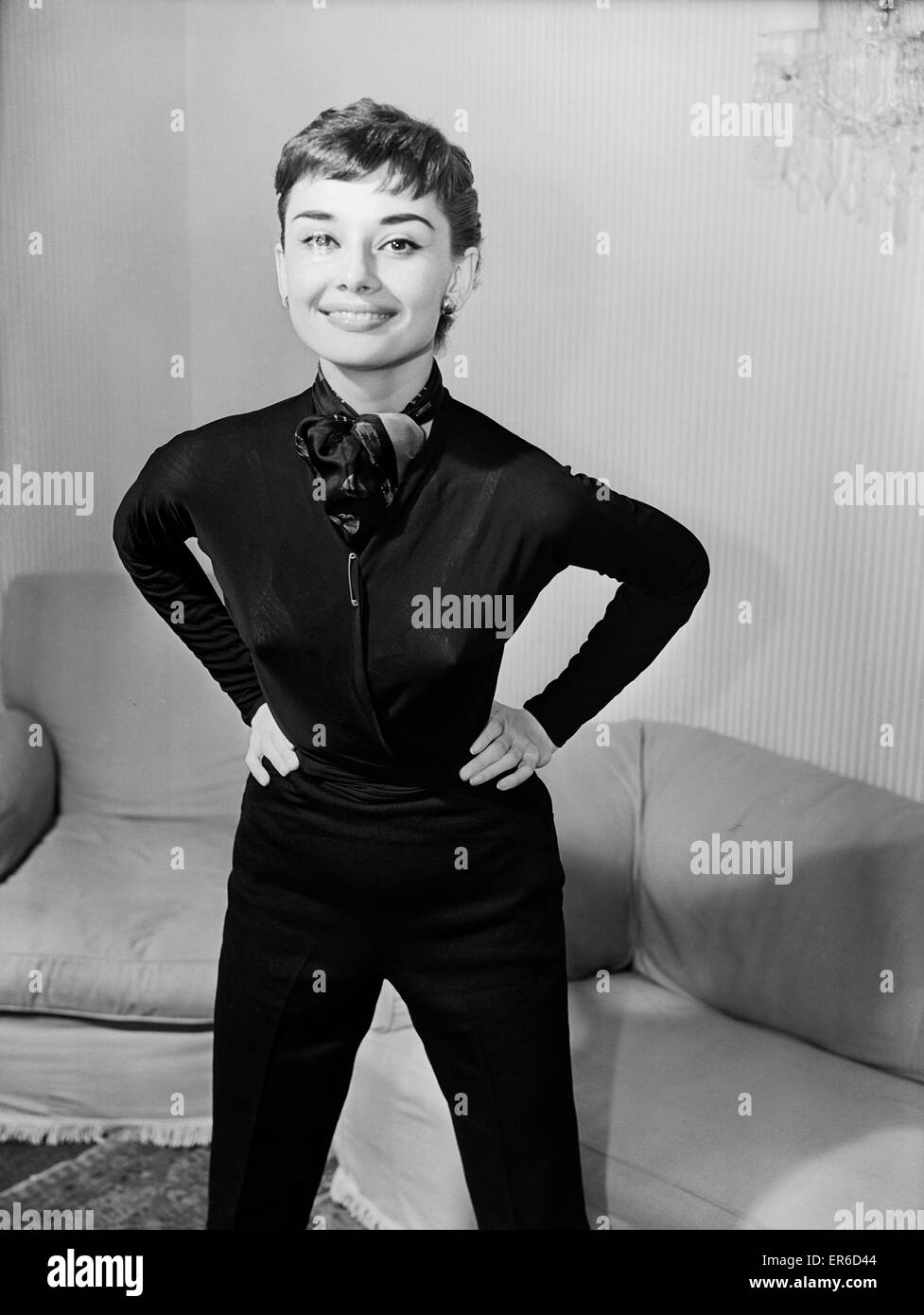Audrey Hepburn, Schauspielerin, Mai 1953. Stockfoto