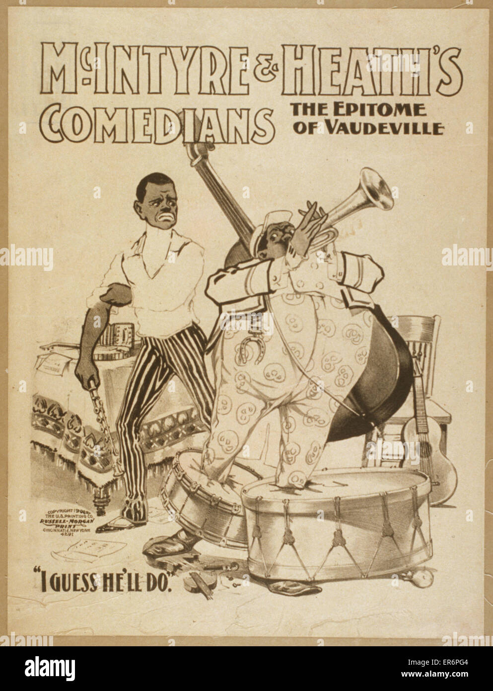 Die Comedians von McIntyre & Heath sind der Inbegriff von Vaudeville McInt Stockfoto