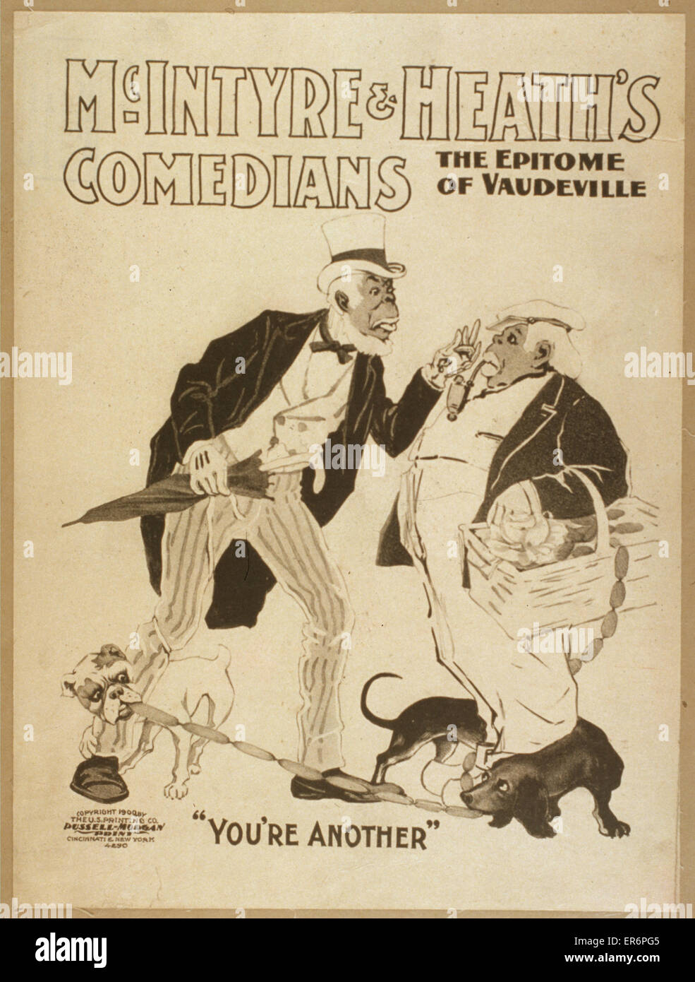 Die Comedians von McIntyre & Heath sind der Inbegriff von Vaudeville McInt Stockfoto