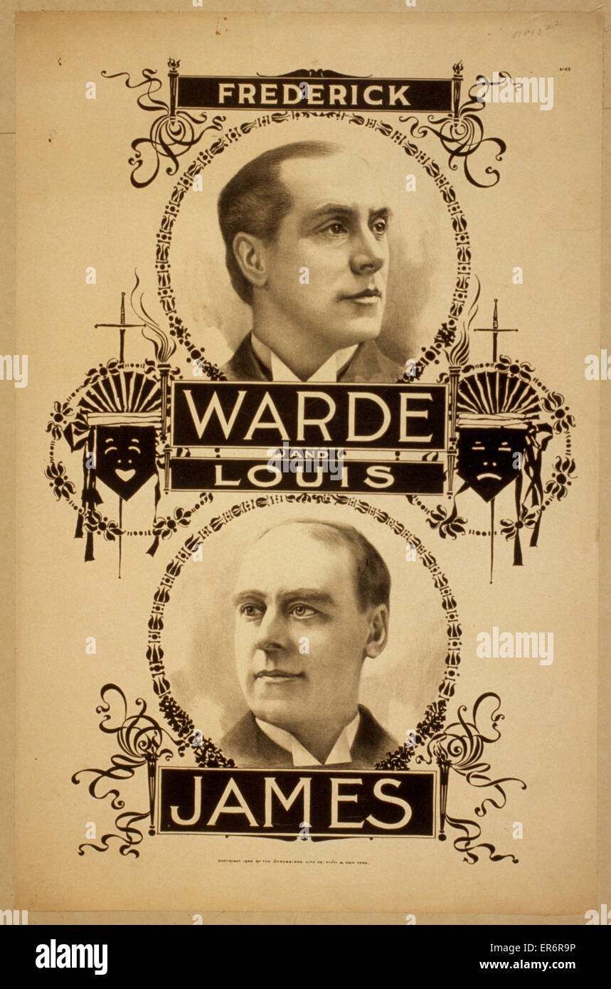 Frederick Warde und Louis James Stockfoto