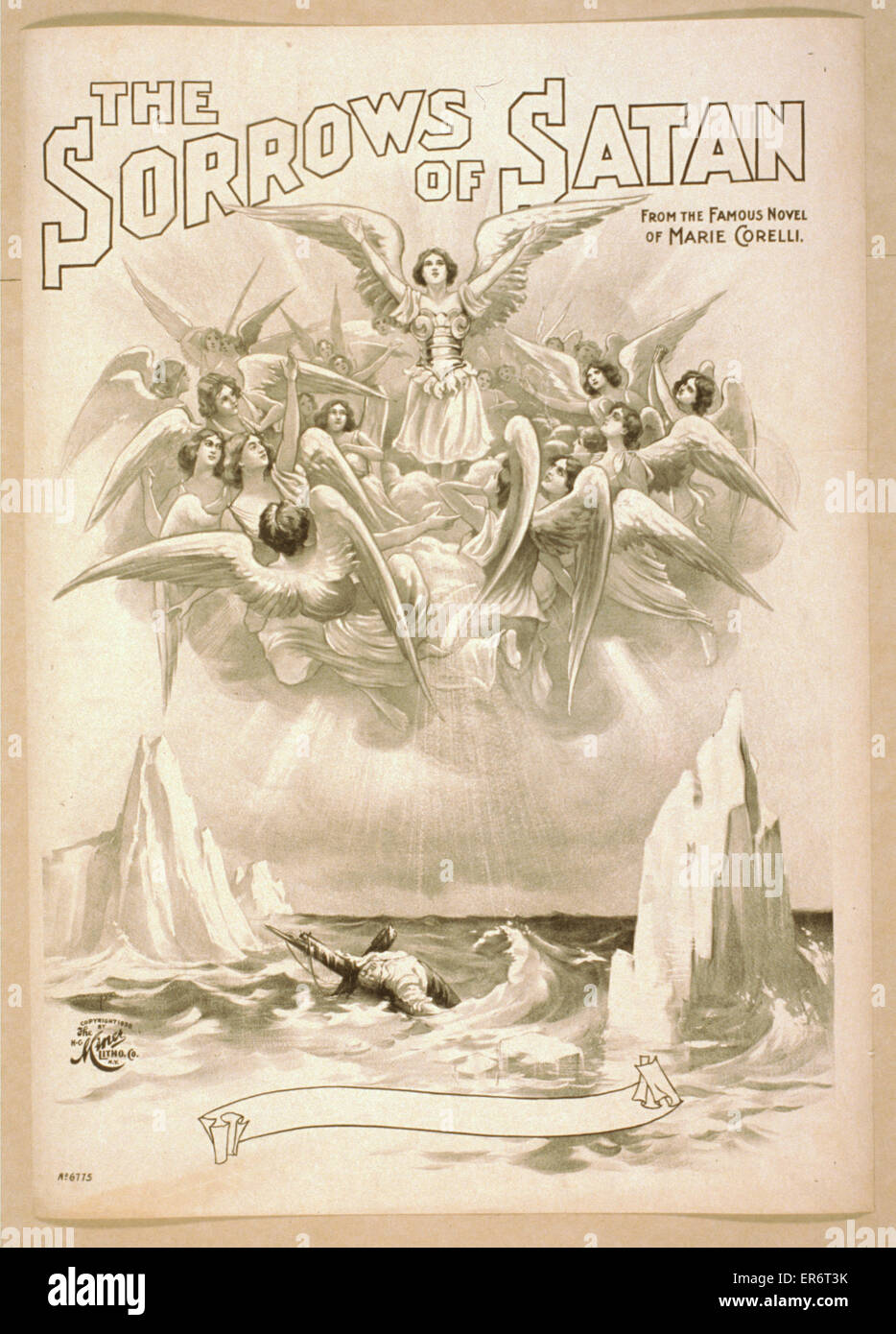 Die Sorgen Satans aus dem berühmten Roman von Marie Corelli Stockfoto