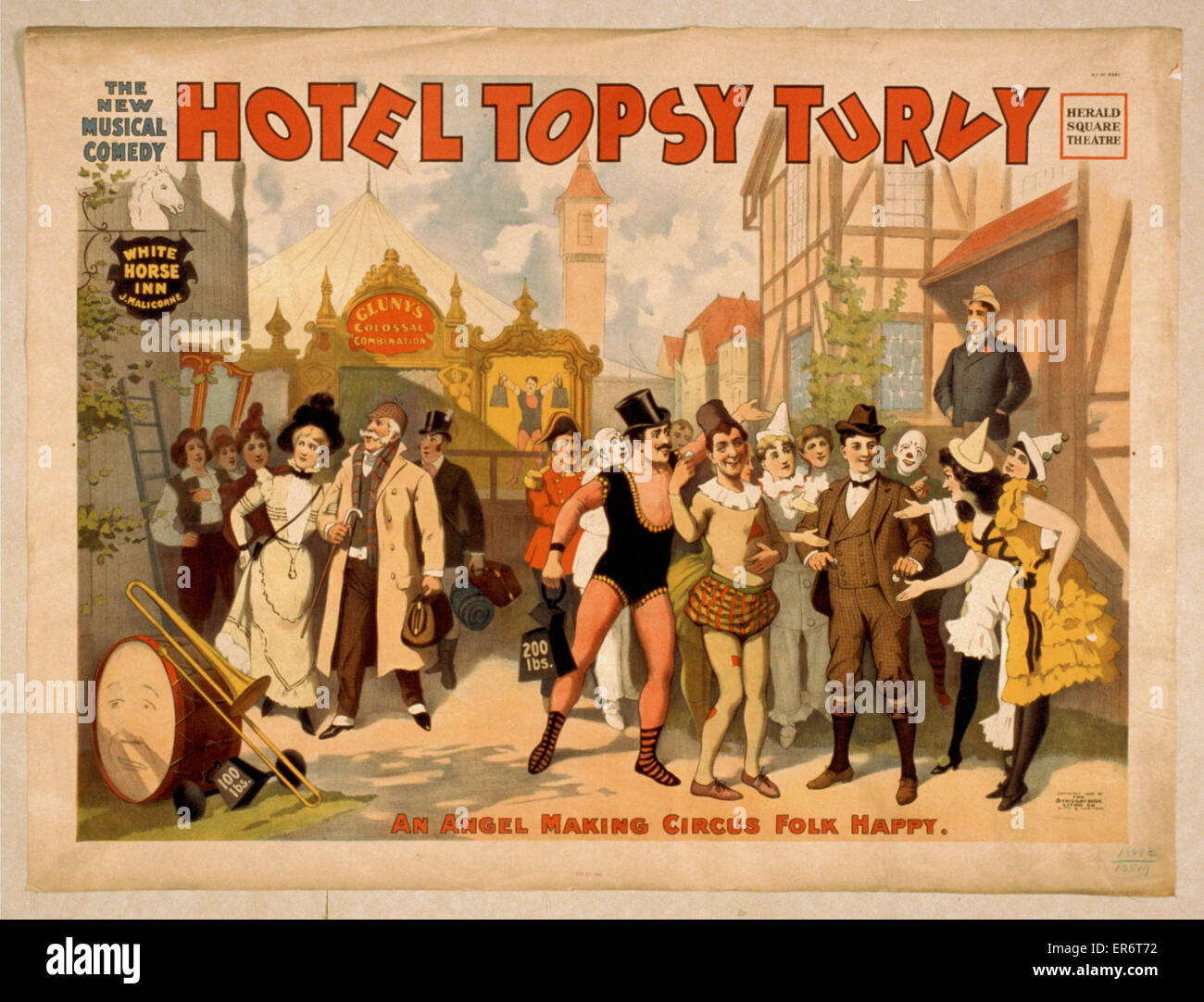 Die neue musikalische Komödie, Hotel Topsy Turvy Stockfoto