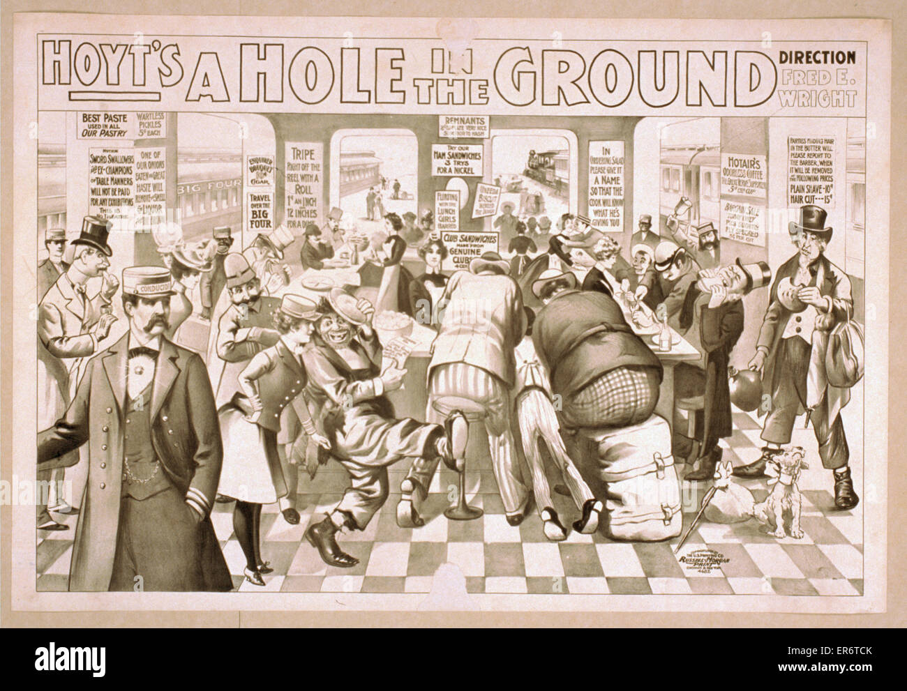 Hoyt ist ein Loch im Boden Stockfoto