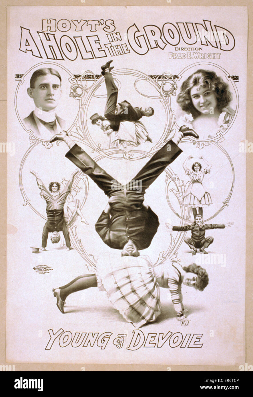 Hoyt ist ein Loch im Boden Stockfoto