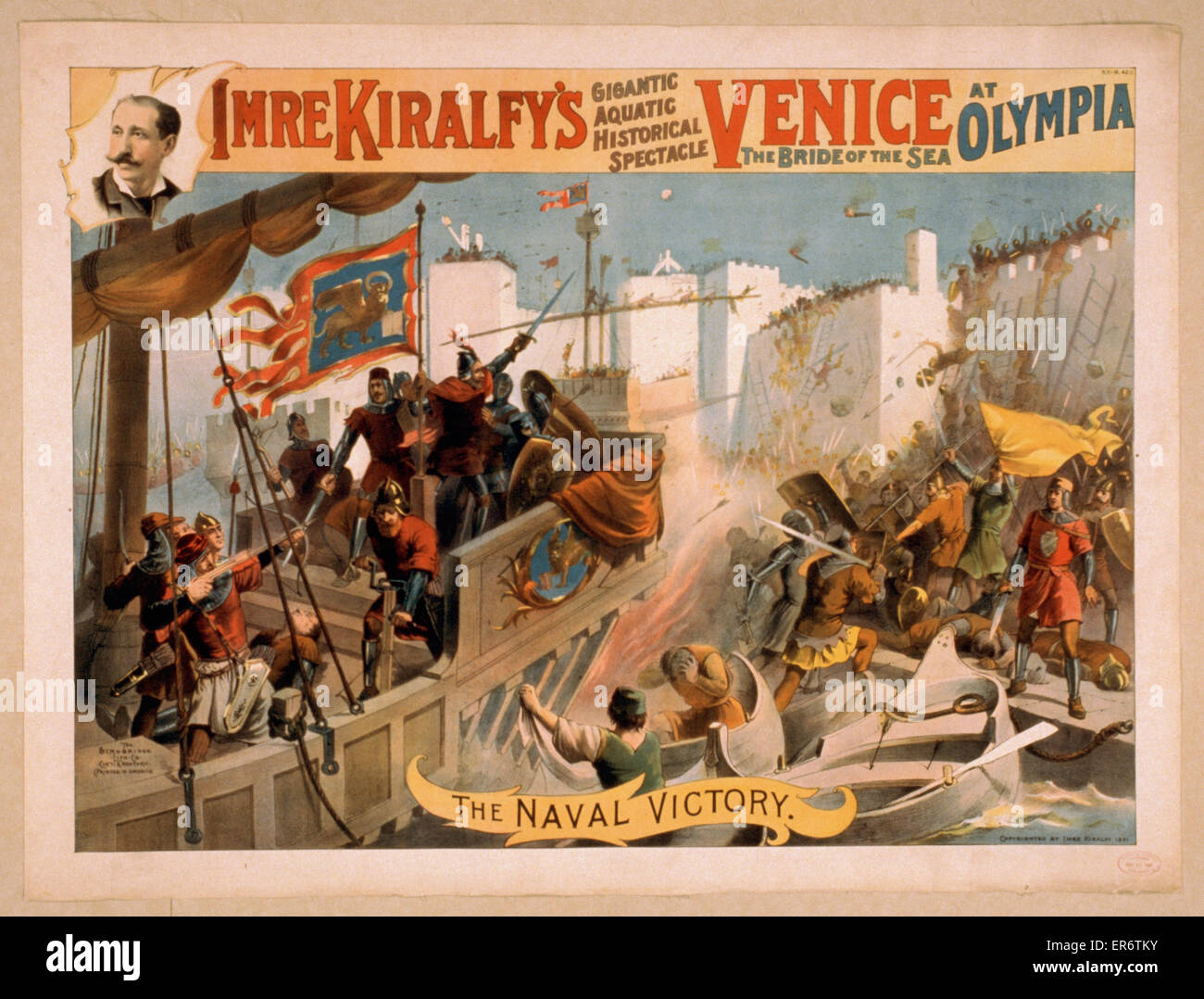 Imre Kiralfys gigantisches historisches Schauspiel, Venedig Stockfoto