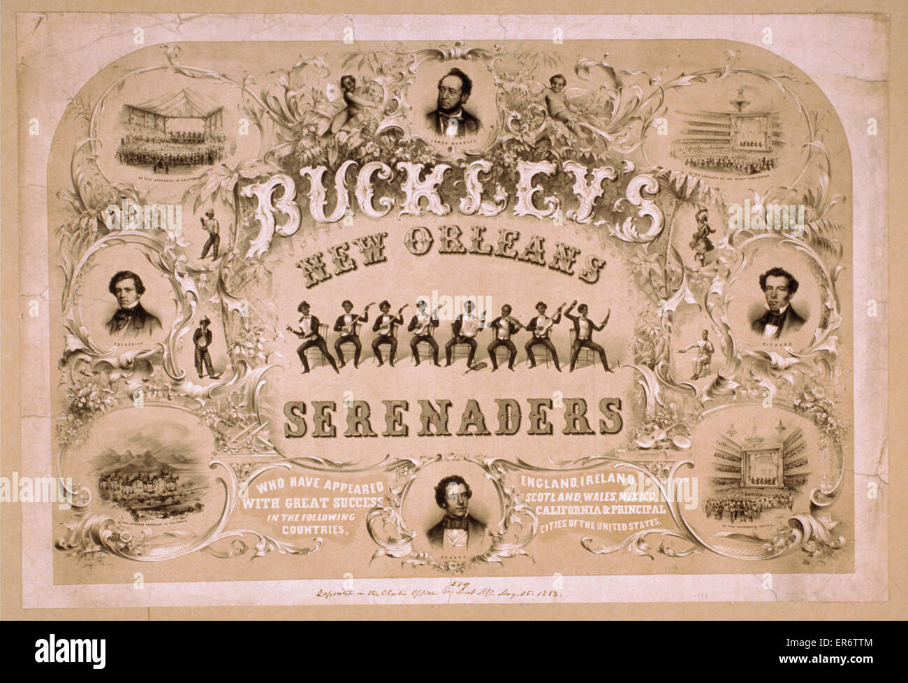 Buckleys Serenaders aus New Orleans, die mit Grea aufgetaucht sind Stockfoto