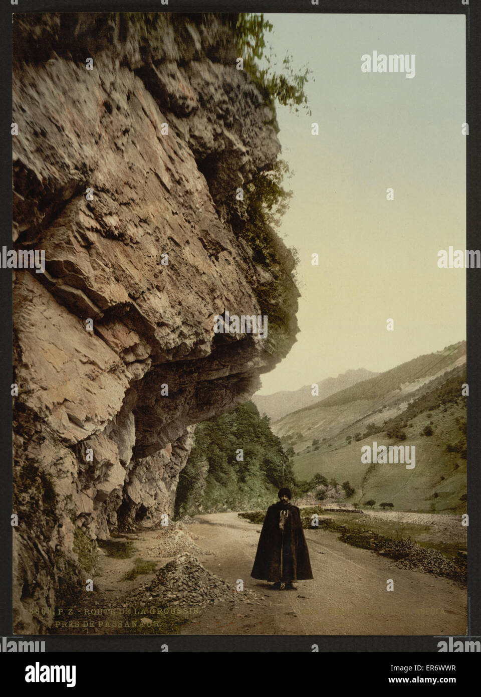 Straße, in der Nähe von Passanaur, Groussie (d. h. Georgien), Russland Stockfoto