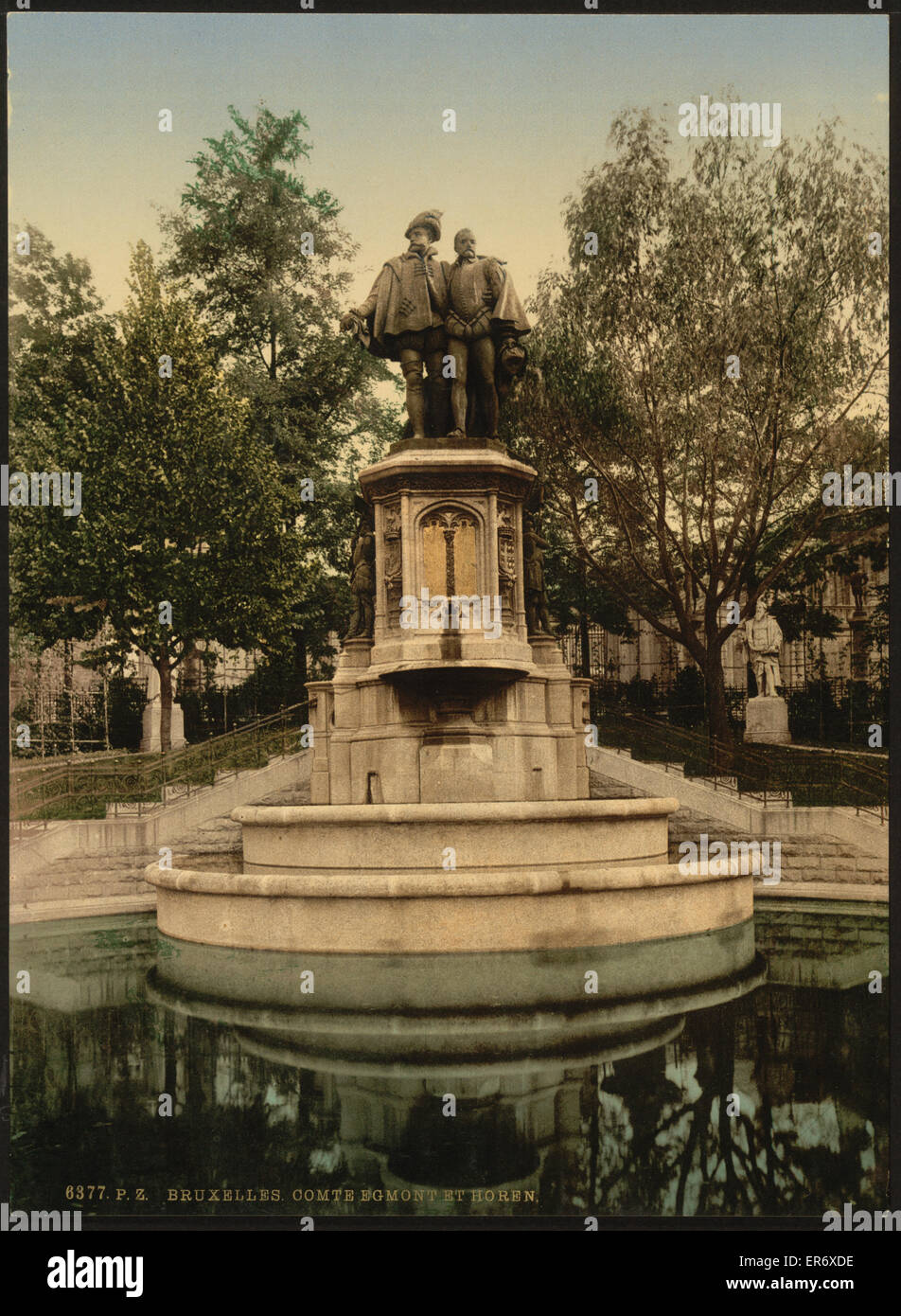 Graf Egmont und Horen (d. h. Hoorn), Denkmal, Brüssel, Bel Stockfoto