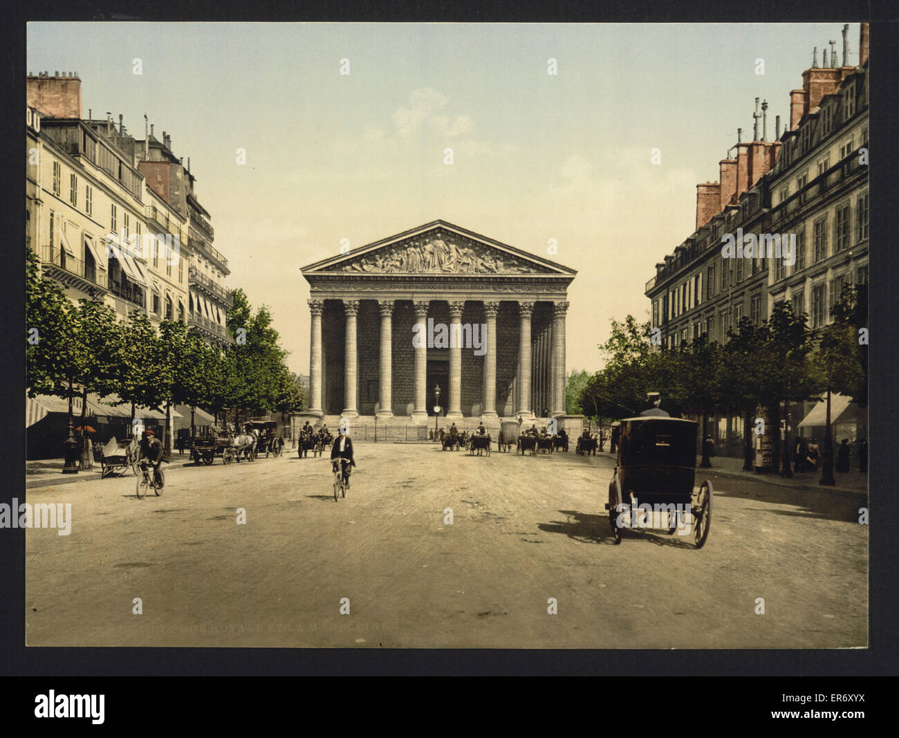 Madeleine und Rue Royale, Paris, Frankreich Stockfoto