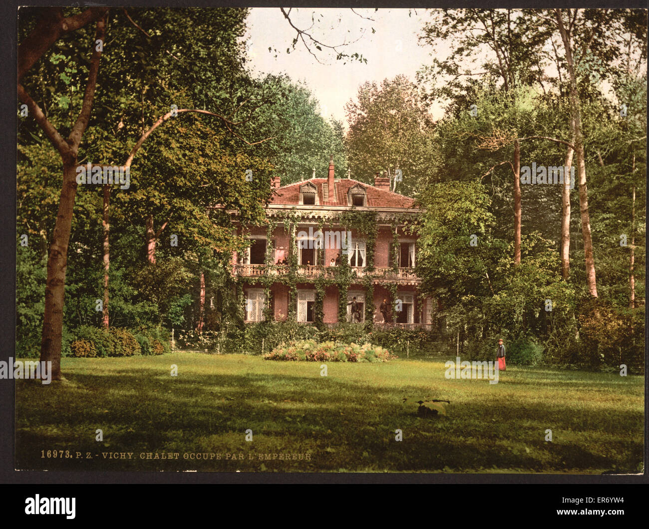 Ferienhaus besetzt von l'Empereur, Vichy, Frankreich Stockfoto