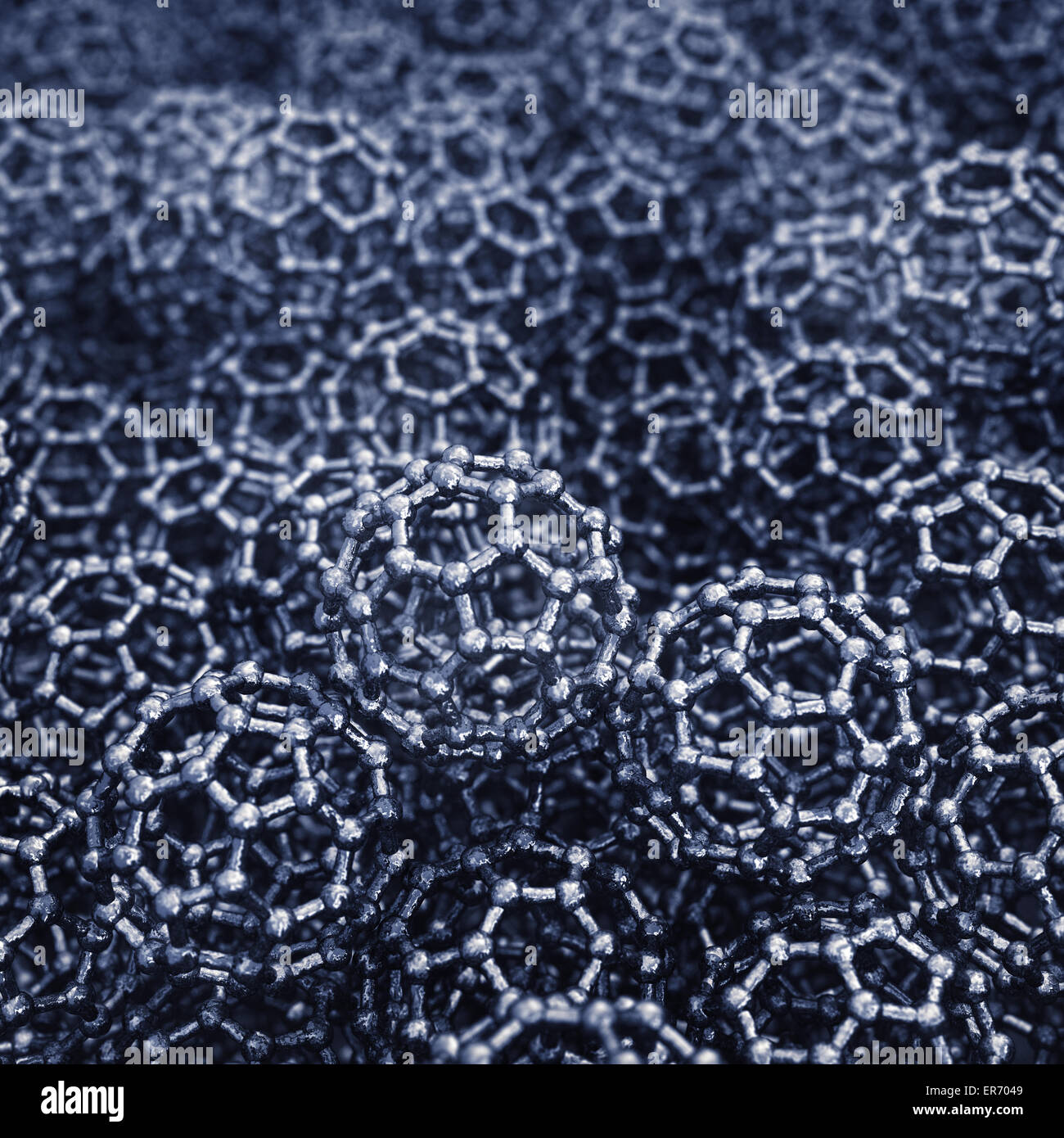 Graphen Buckyballs, Nanotechnologie Stockfoto