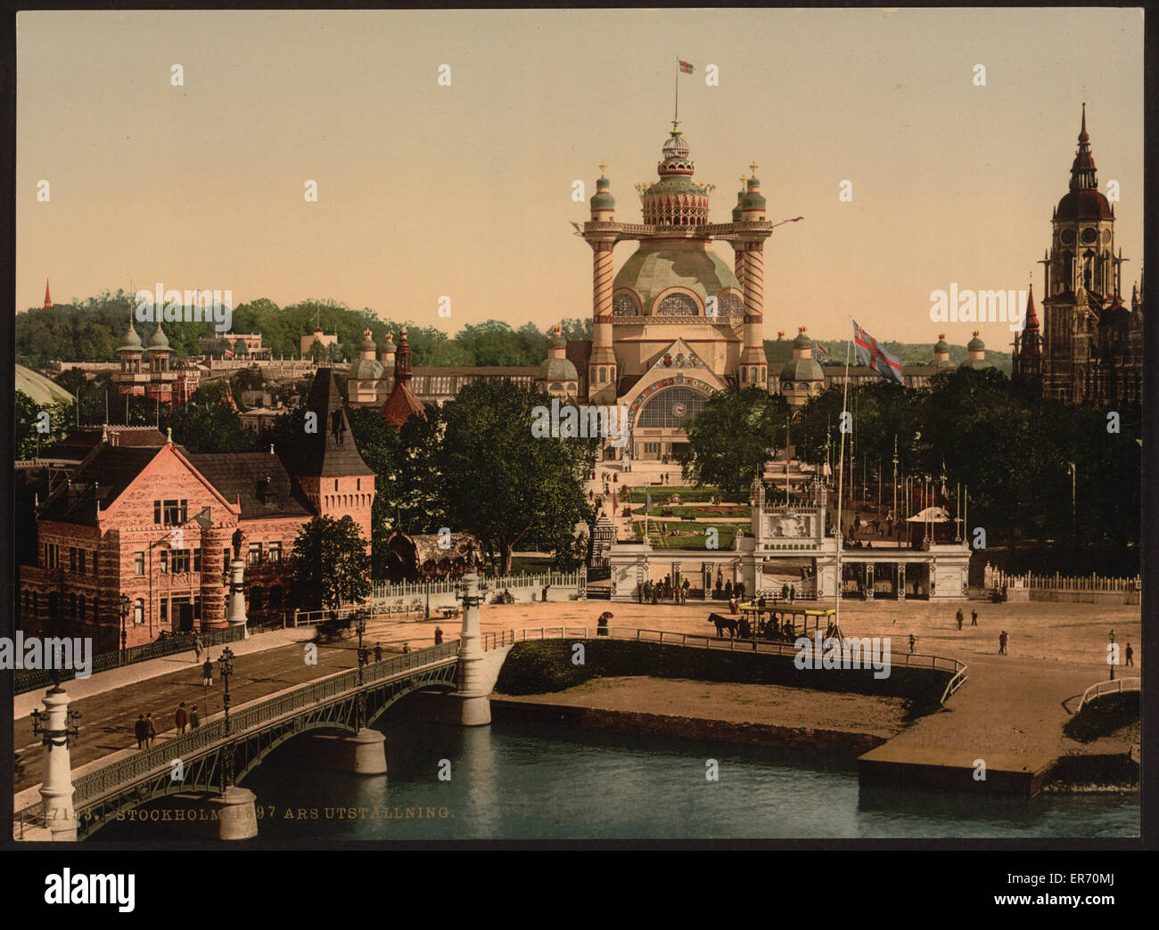 Allgemeine Kunst- und Industrieausstellung, Stockholm, Schweden Stockfoto