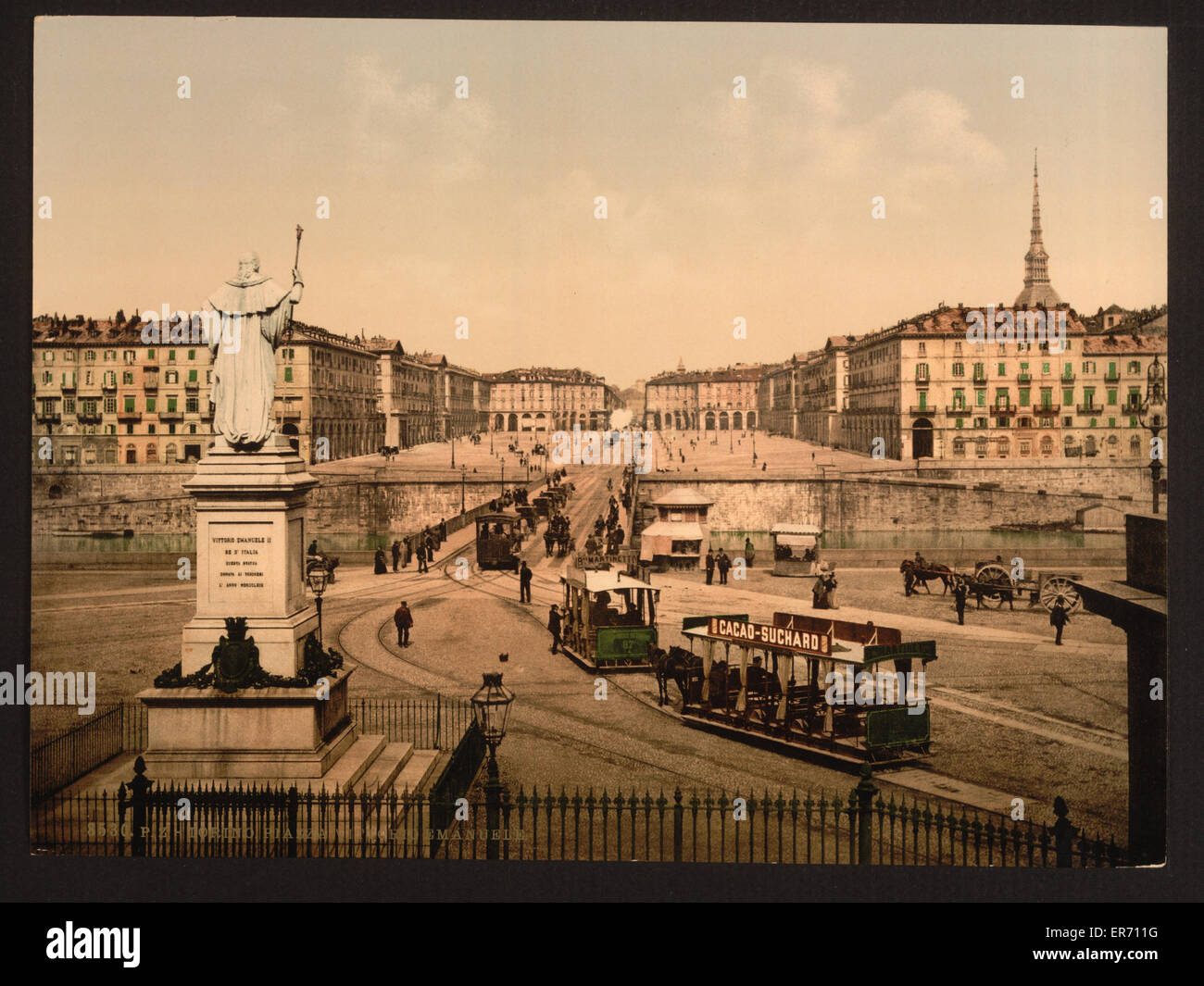 Victor Emmanuel Ort, Turin, Italien Stockfoto