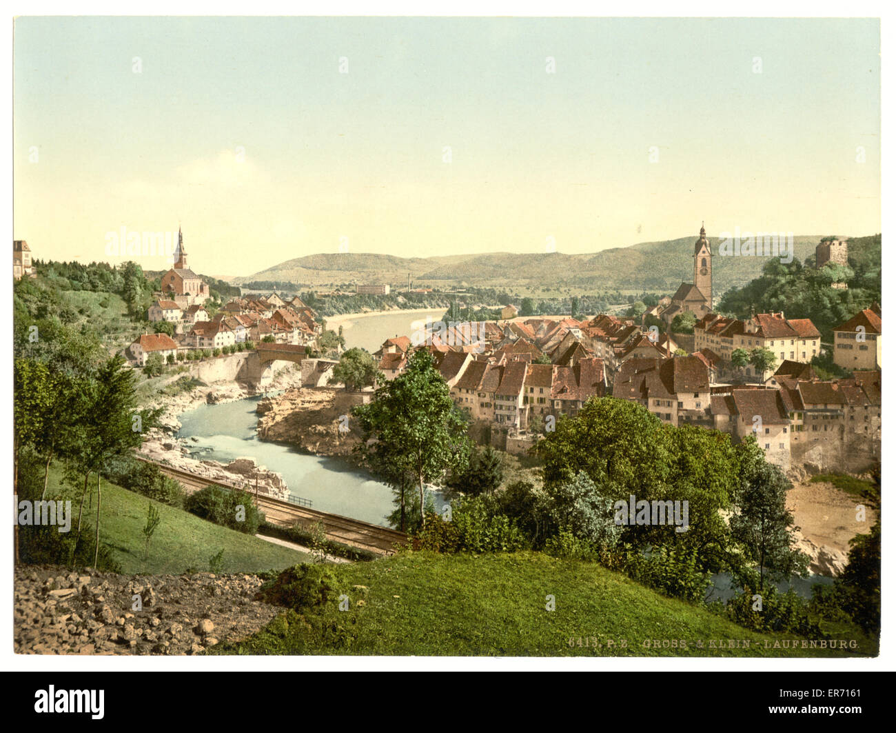 Gross und klein Laufenburg, Aargau, Schweiz Stockfoto