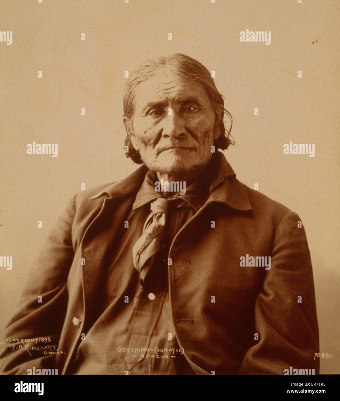 Geronimo - (Guiyatle) - Apachen-Indianer Stockfoto