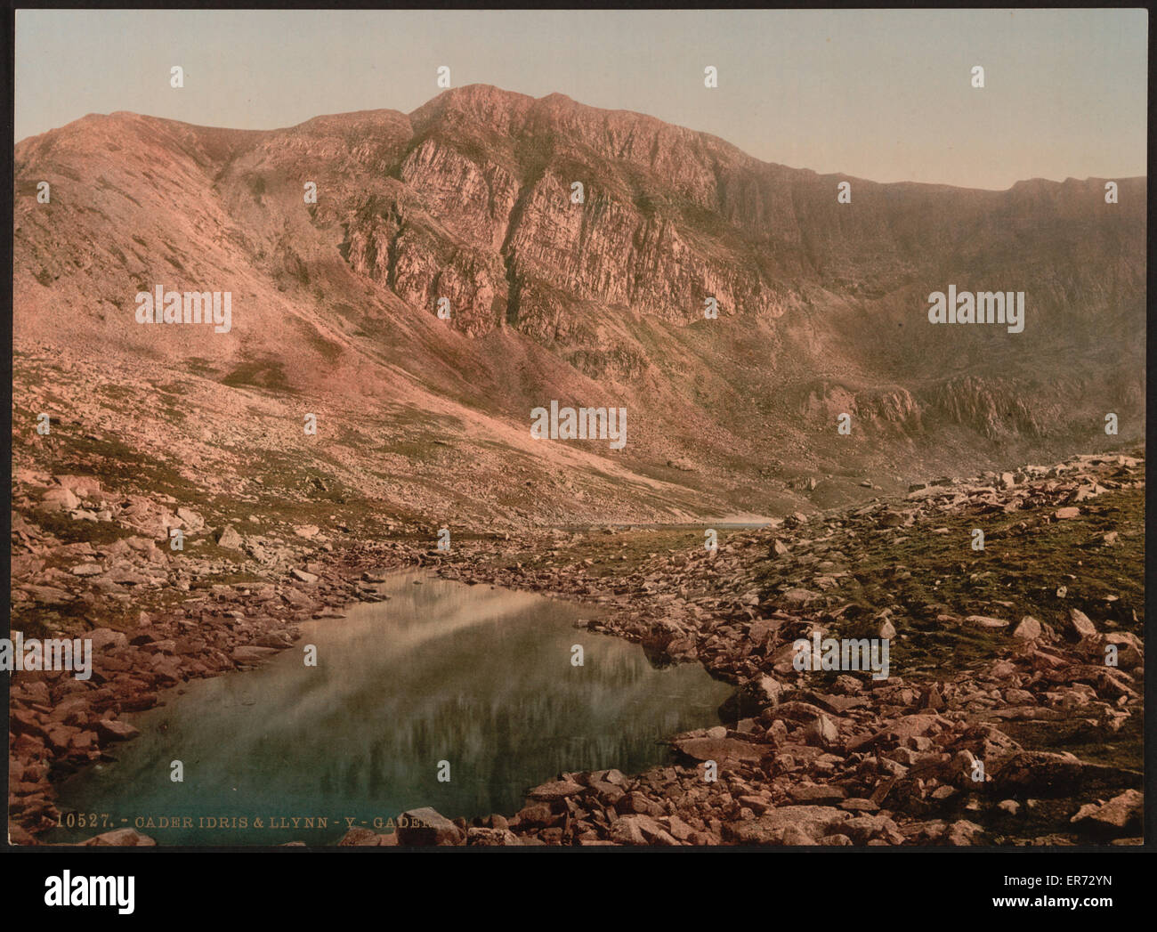 Cader Idris und Llyn-y-Cader (d. h. Cadair), Wales Stockfoto