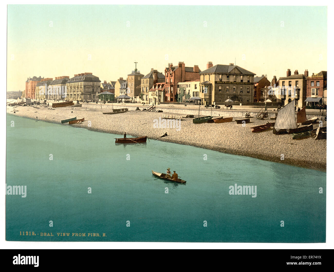 Blick vom Pier E, Deal, England Stockfoto