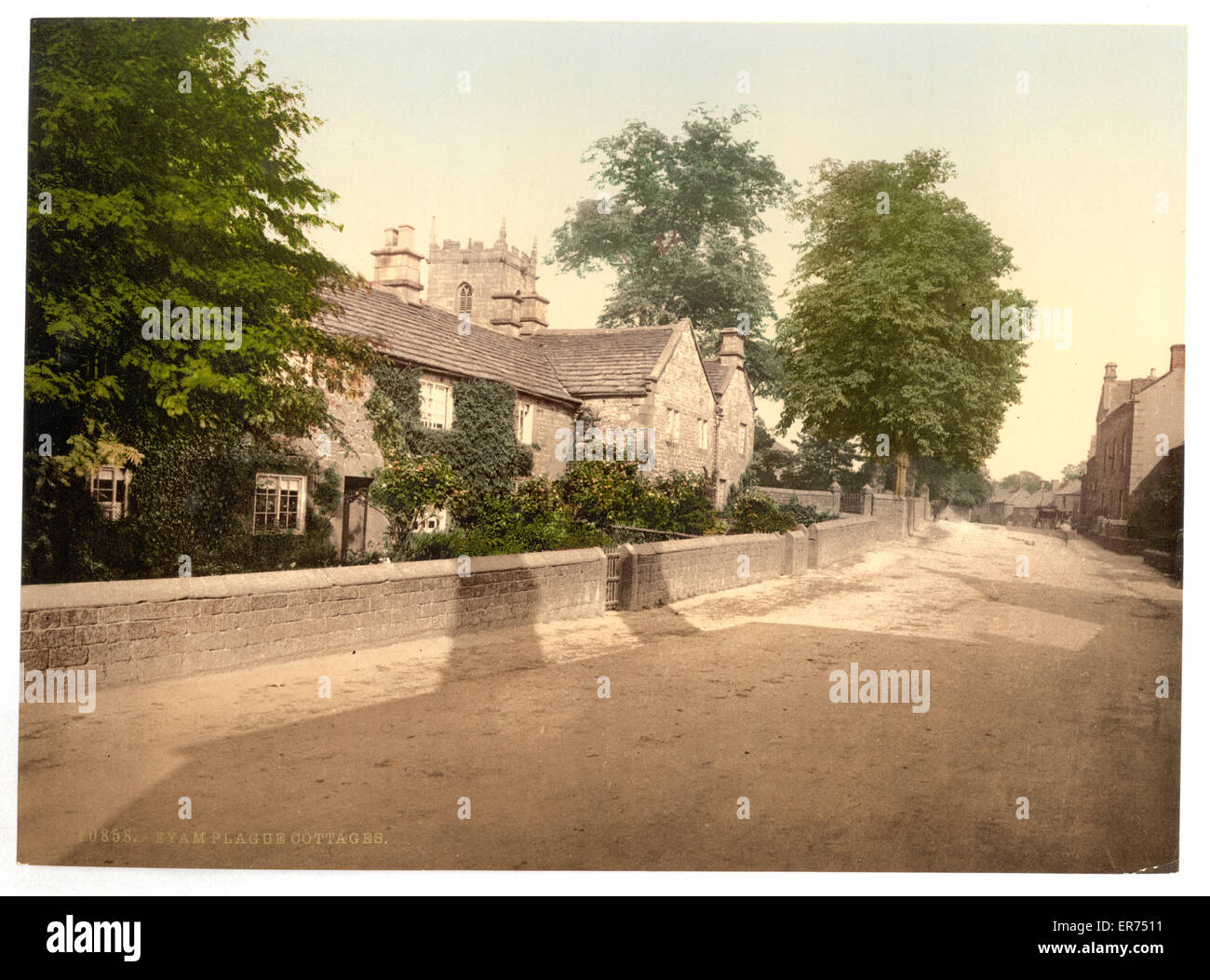 Eyam Pest Cottages, Derbyshire, England Stockfoto