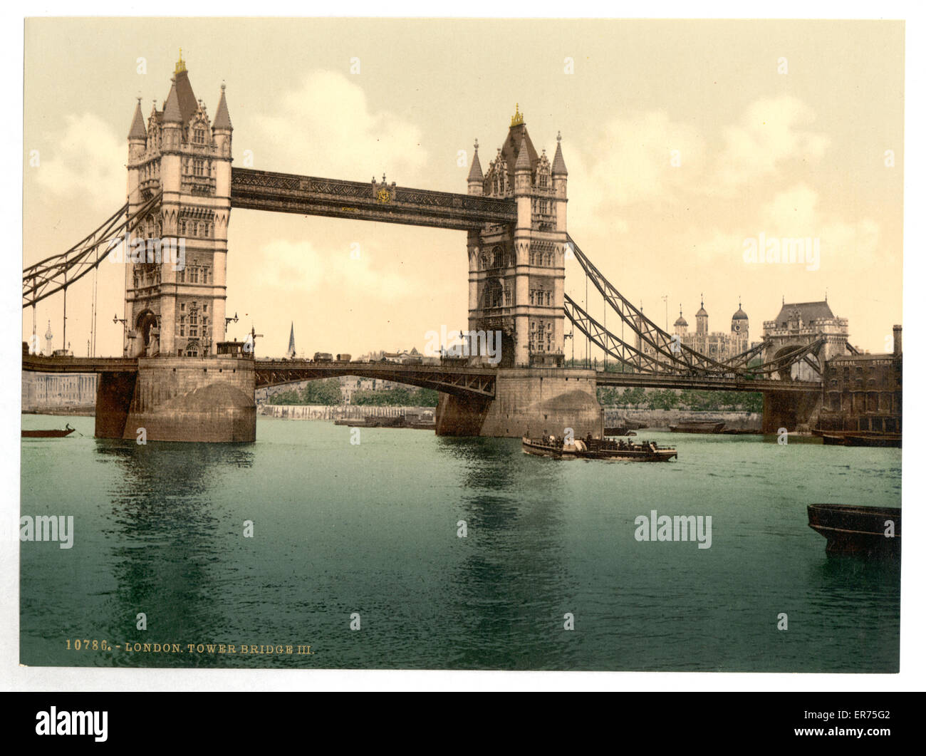 Tower Bridge, III (Offen), London, England Stockfoto