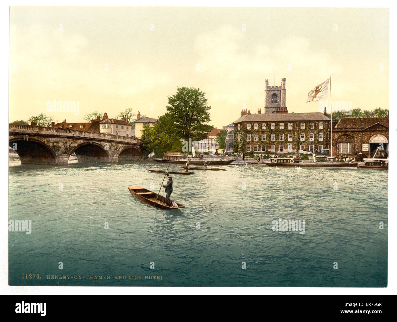 Henley im Red Lion Hotel, London, Themse und Vororten, England. Bis ca. 1890 ca. 1900 bis heute. Stockfoto