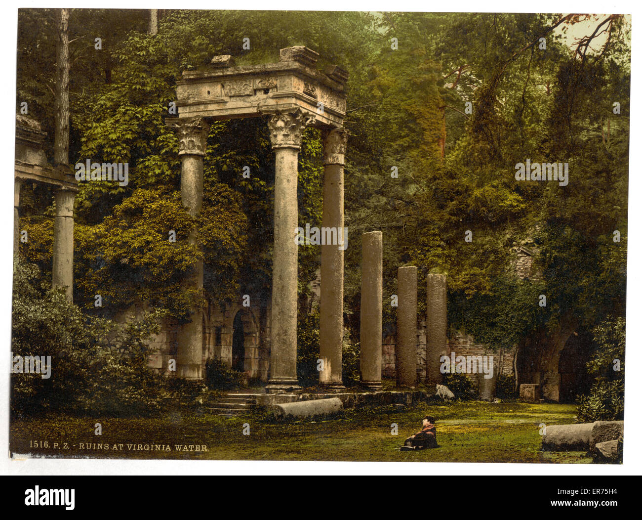 Windsor, Ruinen in Virginia Water, London und Vororten, Engländer Stockfoto