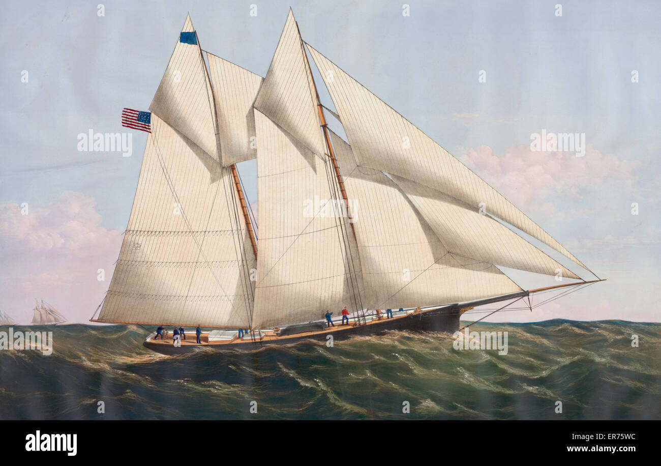 Die Yacht Henrietta 205 Tonnen, nach dem Modell von Herrn WM. Tooker, N. Stockfoto