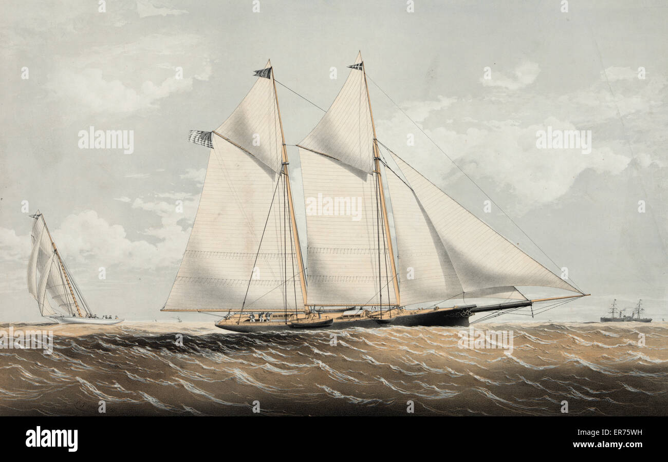 Die Yacht Maria 216 Tonnen: Modelliert von R.L. Stevens Esq. Buil Stockfoto