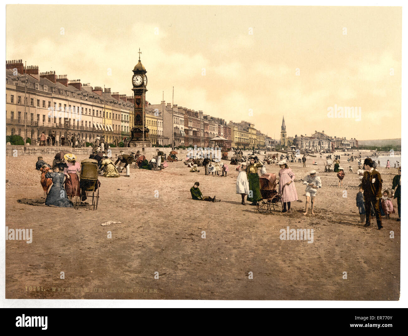 Jubilee Clock Tower, Weymouth, England. Bis ca. 1890 ca. 1900 bis heute. Stockfoto