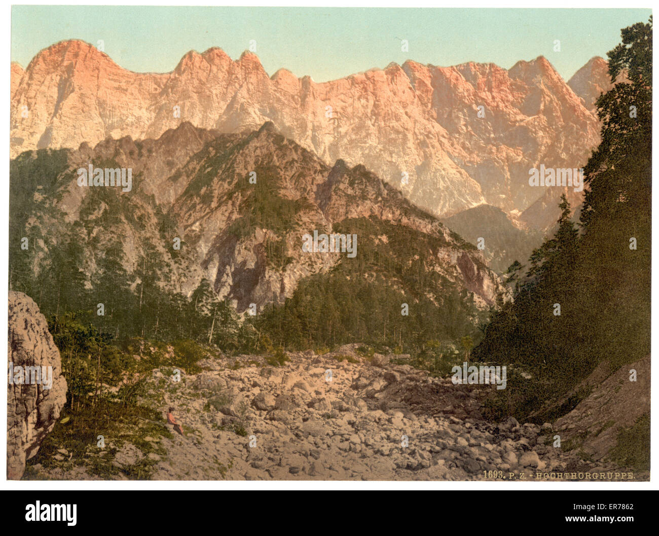 Die Hochthor-Gruppe (d. h. die Hochtor-Gruppe), die Steiermark und Austro-Hun Stockfoto