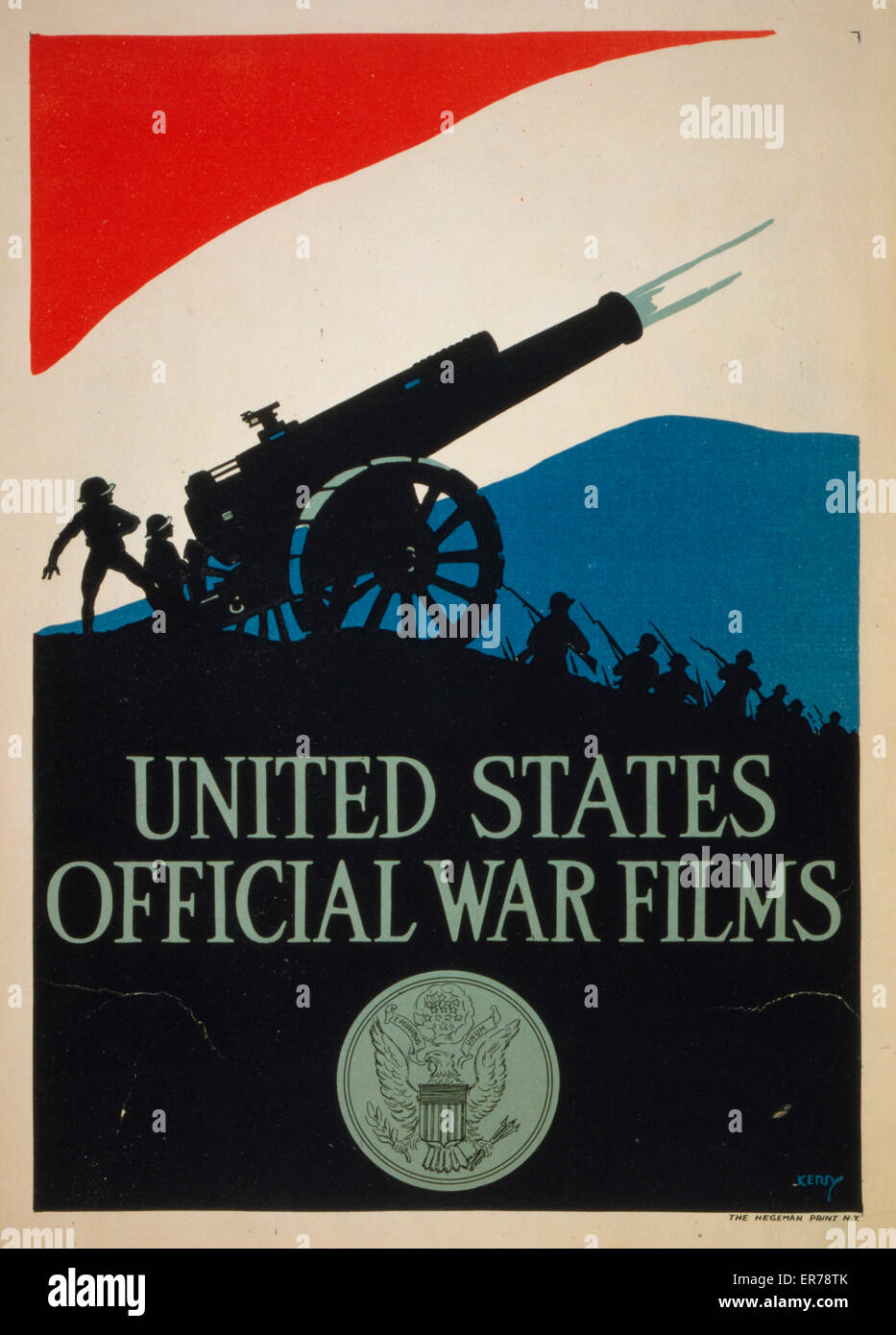 Vereinigten Staaten offizielle Kriegsfilme Stockfoto