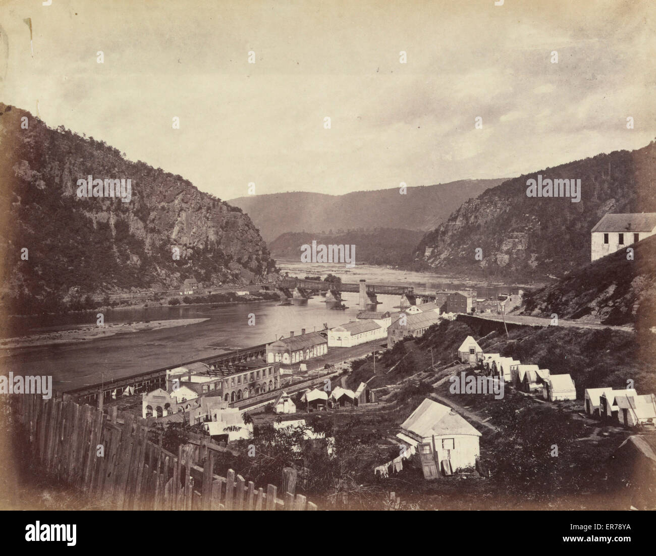 Treffen der Shenandoah und Potomac bei Harpers Ferry Stockfoto