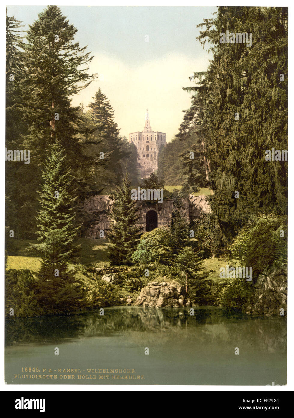 Pluto Grotto und Herkules, Wilhelmshohe, Kassel (i.E. Kassel) Stockfoto