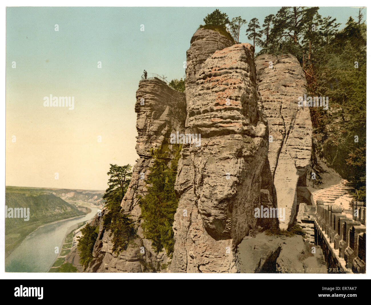 Die Bastion, eine Aussicht, Sachsen, Deutschland Stockfoto