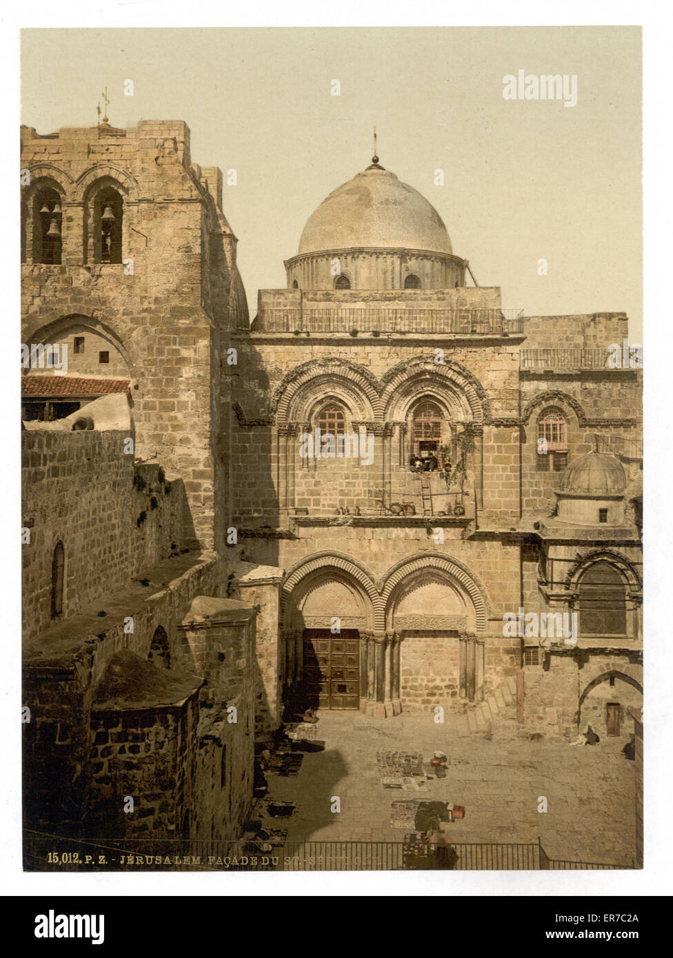 Die Front des Heiligen Grabes, Jerusalem, Heiliges Land Stockfoto