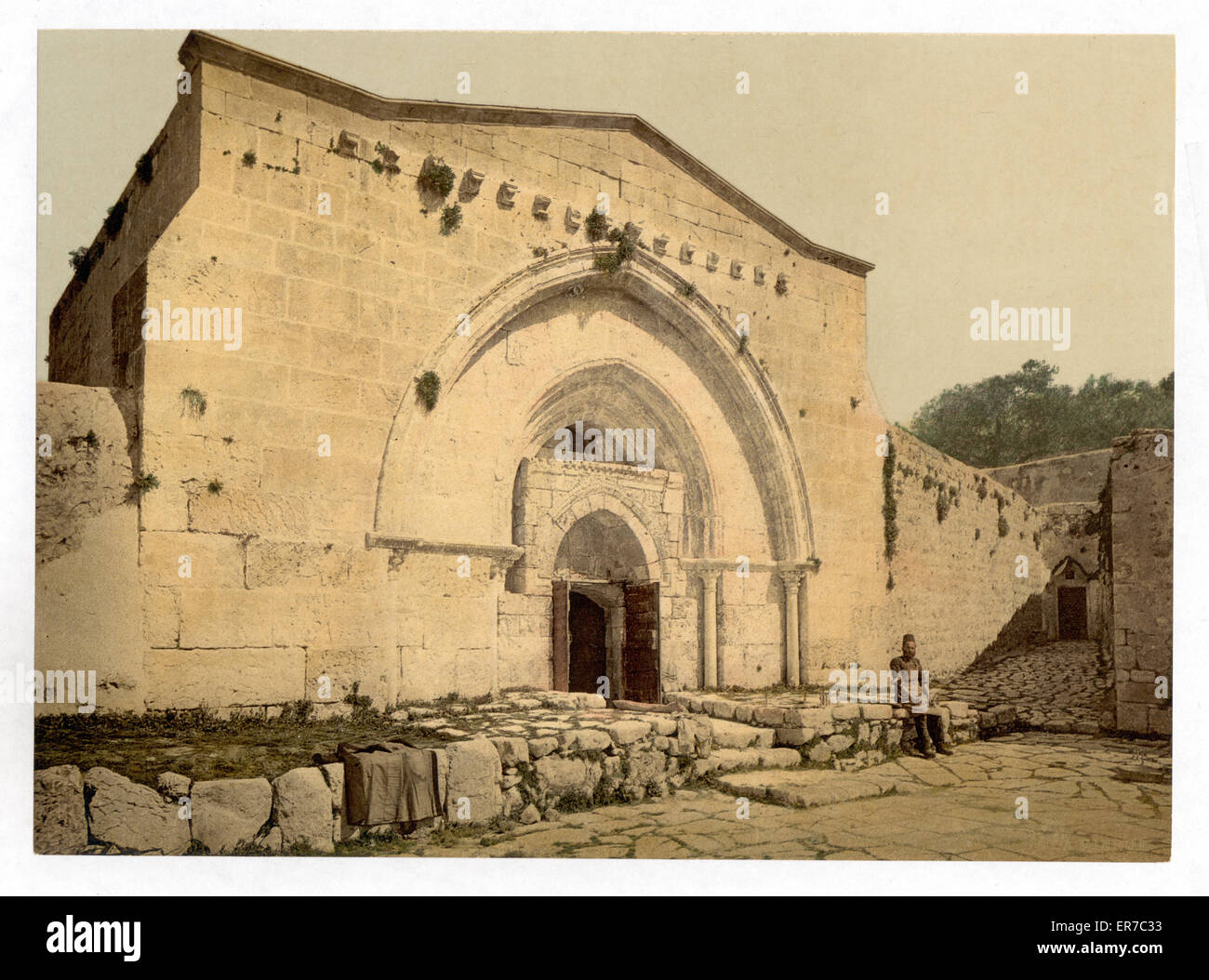 Grab der Jungfrau, und die Höhle von Agonie, Jerusalem, Heiliges Land Stockfoto