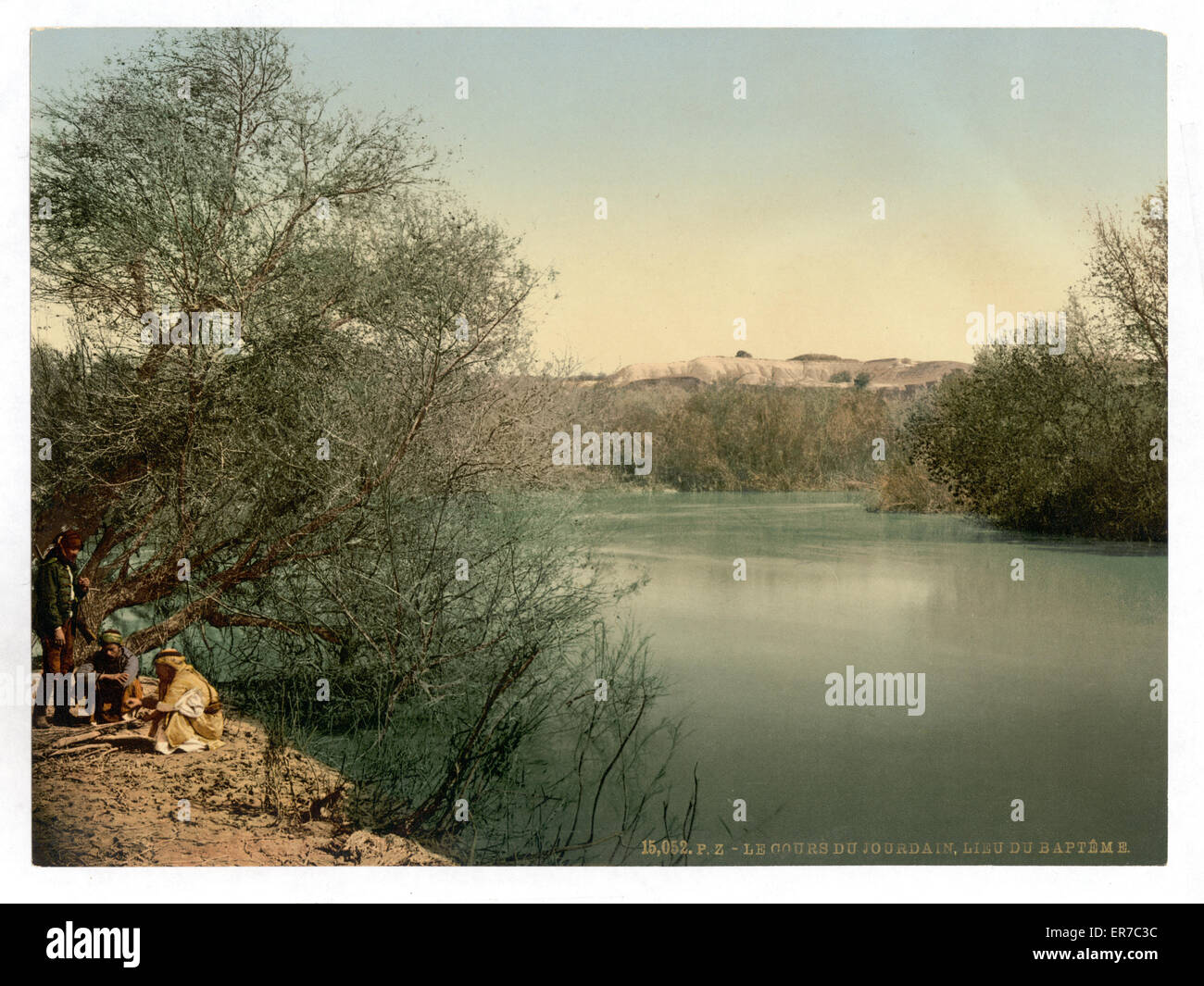 Ort der Taufe, Fluss Jordanien, Heiliges Land Stockfoto