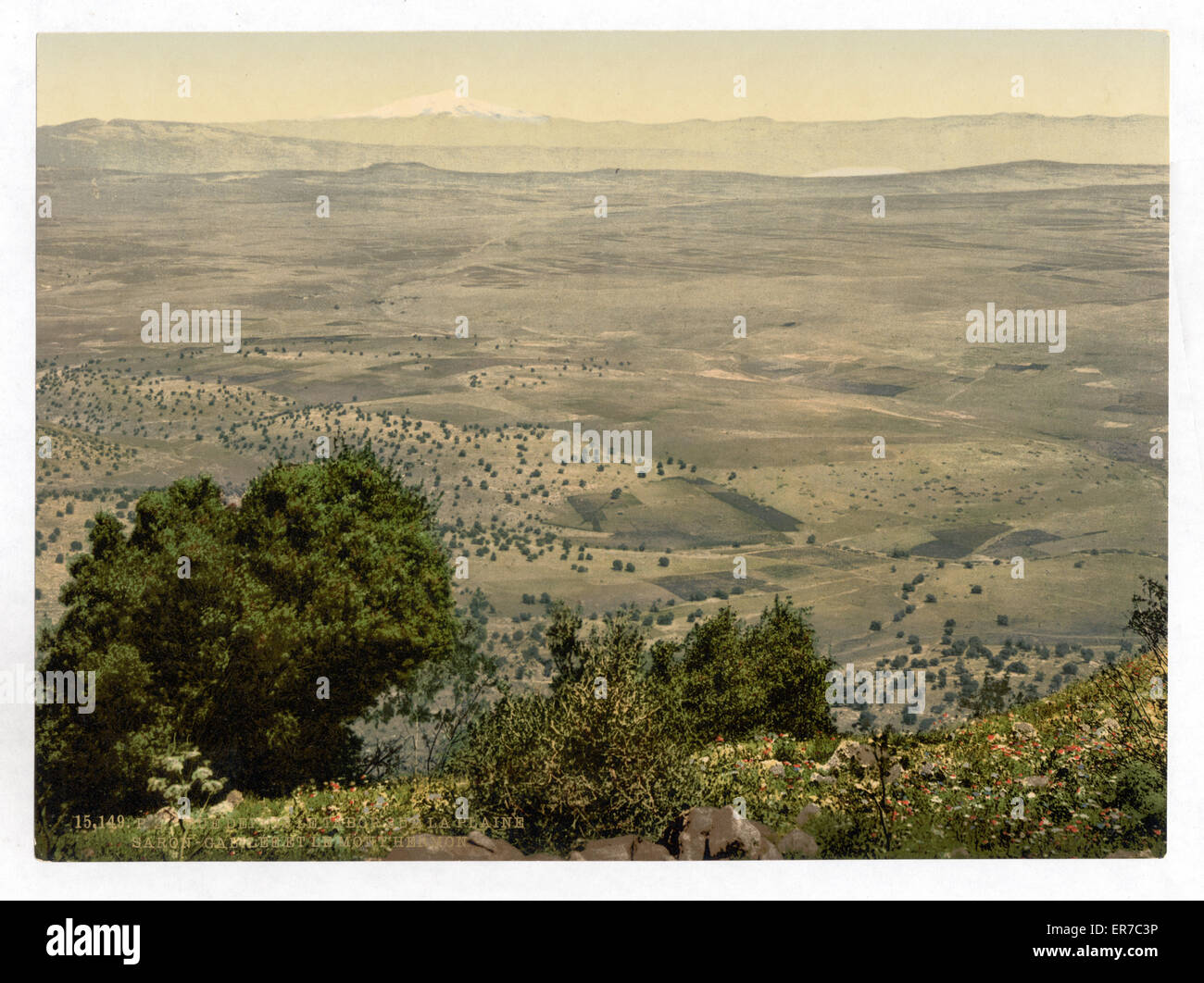 Mt. Hermon and Plain of Tabor, Holy Land (d. h. Libanon und Stockfoto