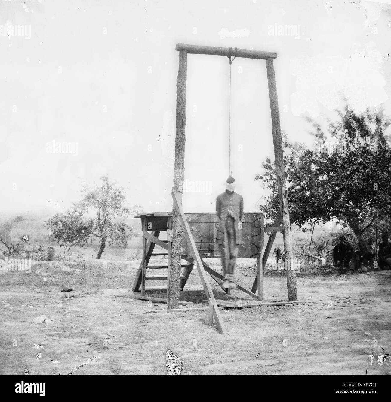 Petersburg, Virginia, Umgebung. Die Hinrichtung von William Johnson, Stockfoto