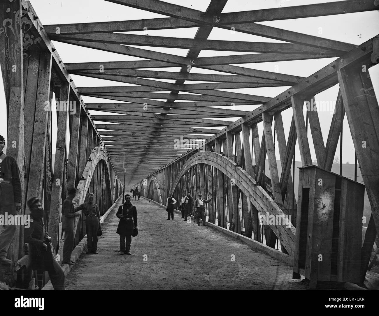 Washington, DC Blick über die Kettenbrücke über den Potomac Stockfoto