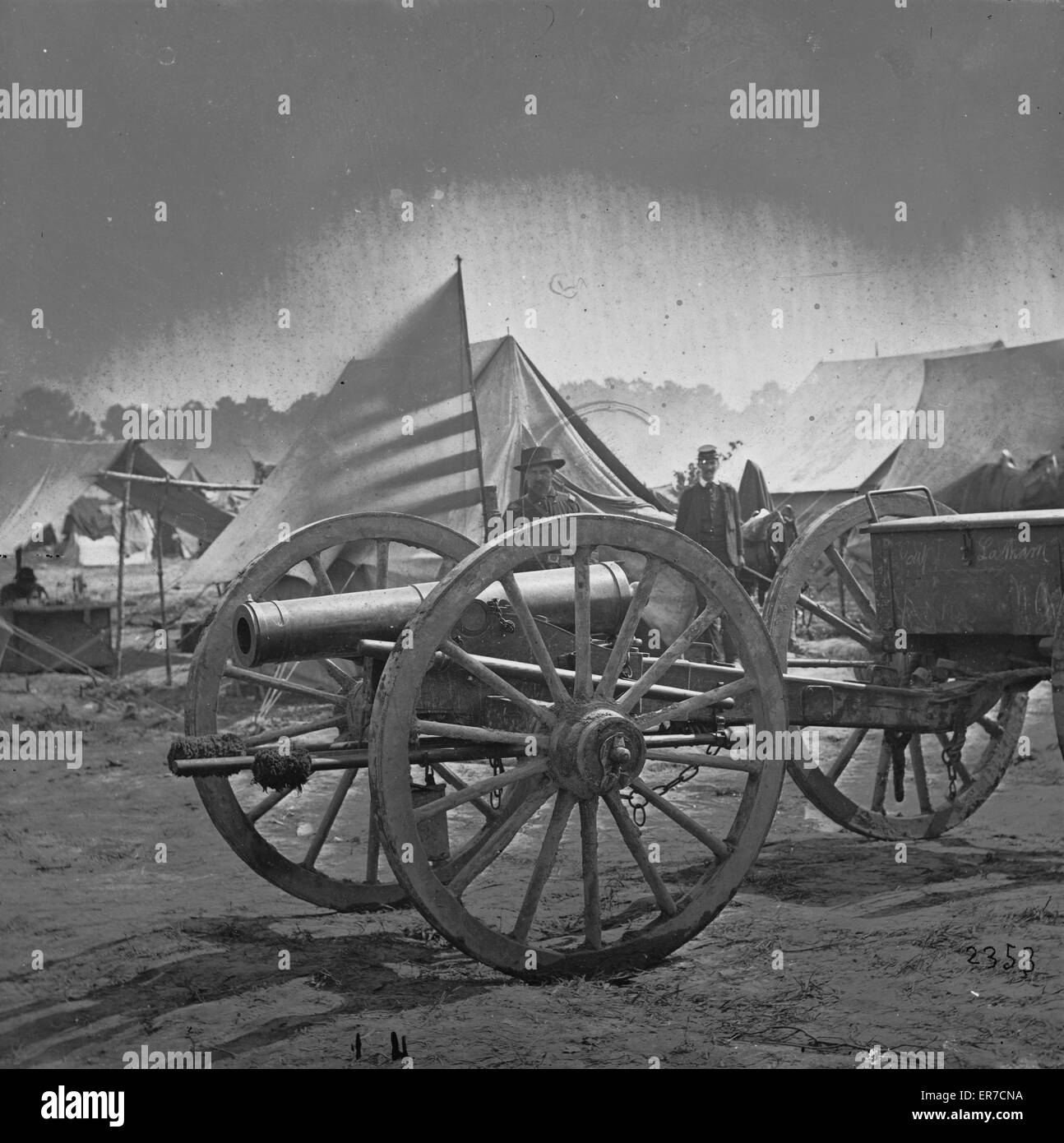 Hannover Court House, Virginia (in der Nähe). 12-pdr. Howitzer c Stockfoto