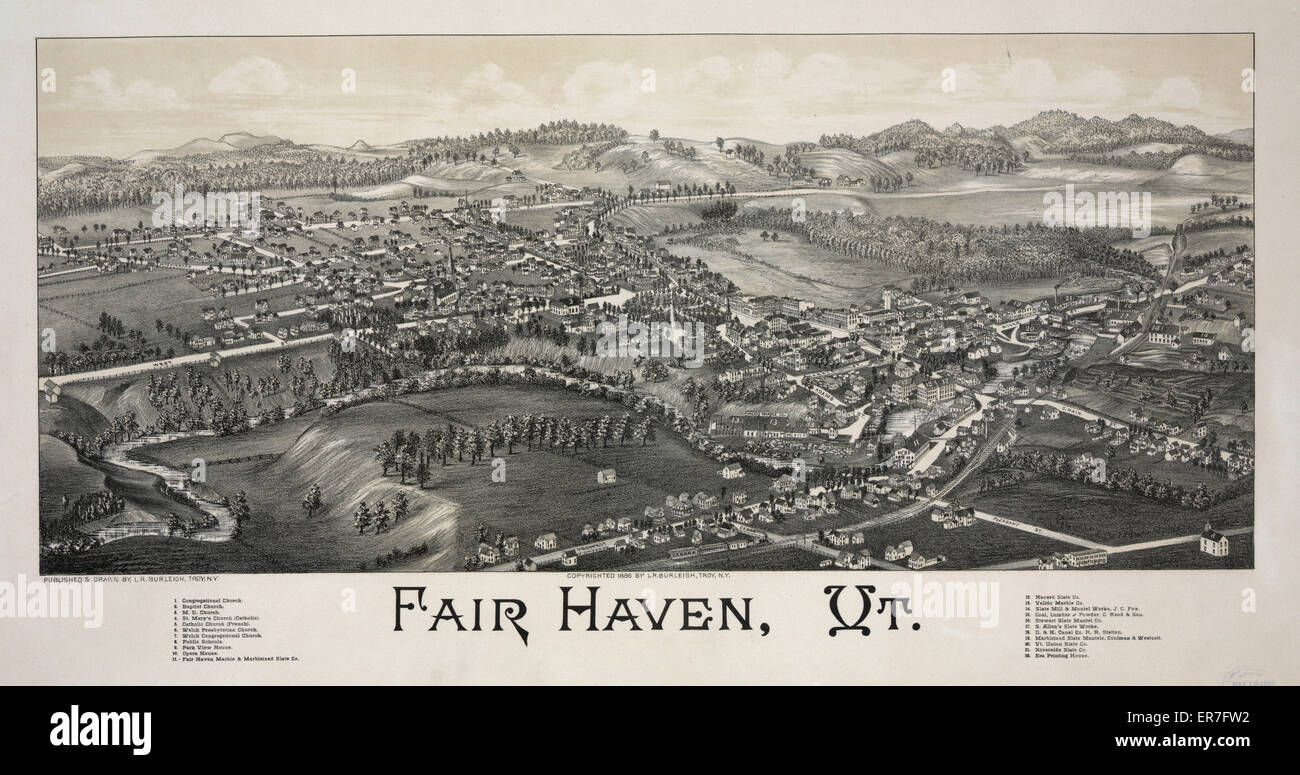 Fair Haven, Vt Stockfoto