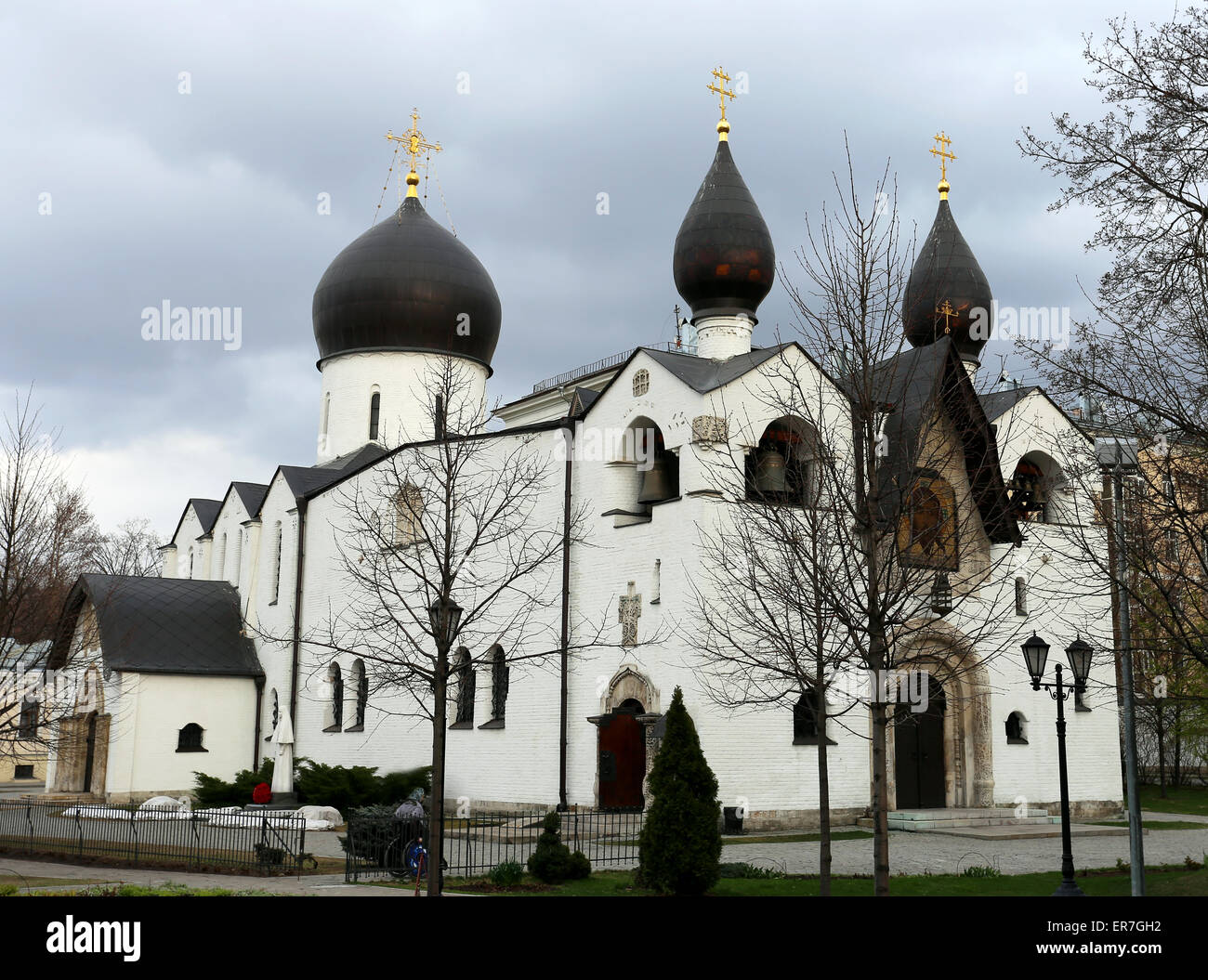 Orthodoxe Kirche und Kloster fotografiert hautnah Stockfoto