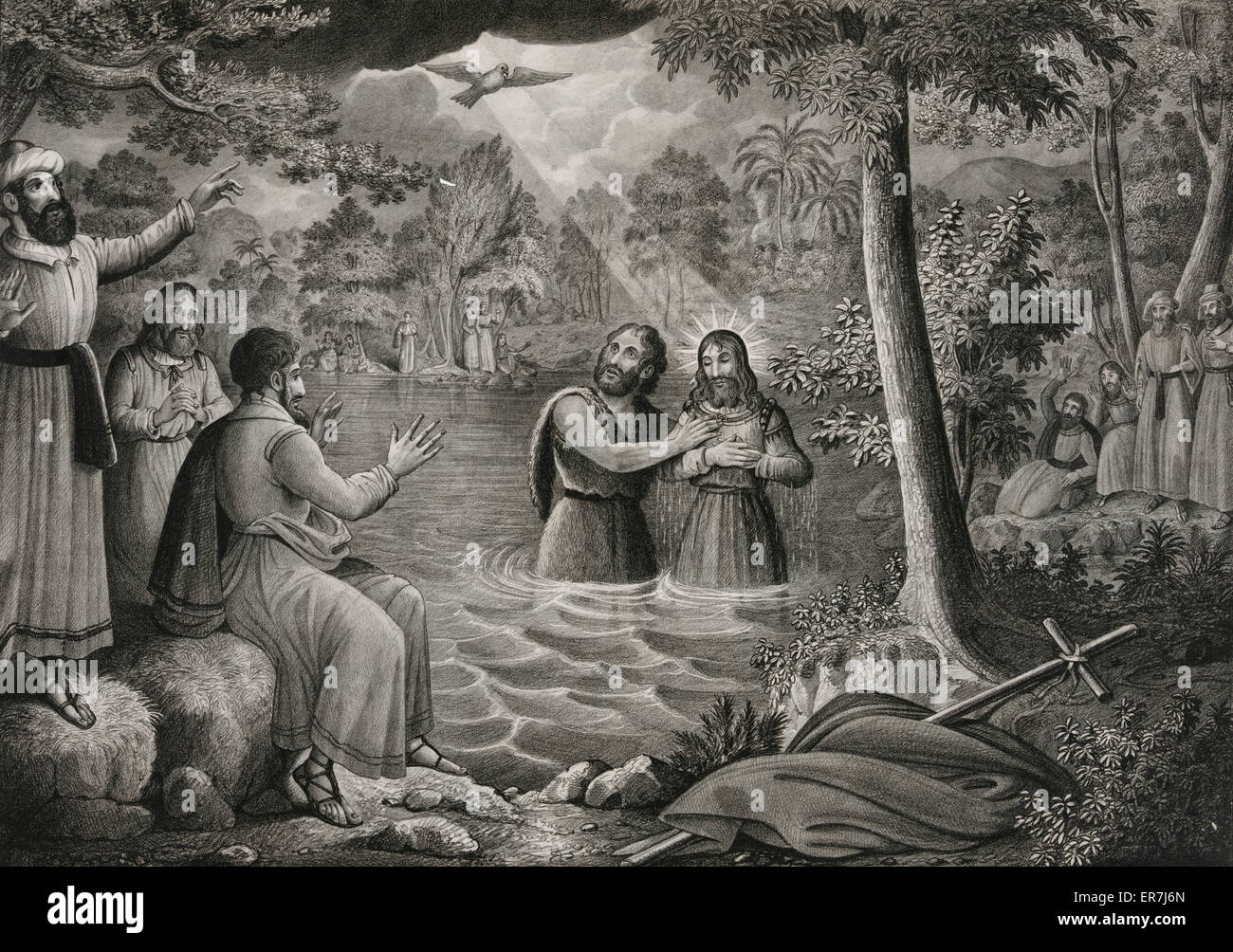 Die Taufe unseres Retters! Stockfoto