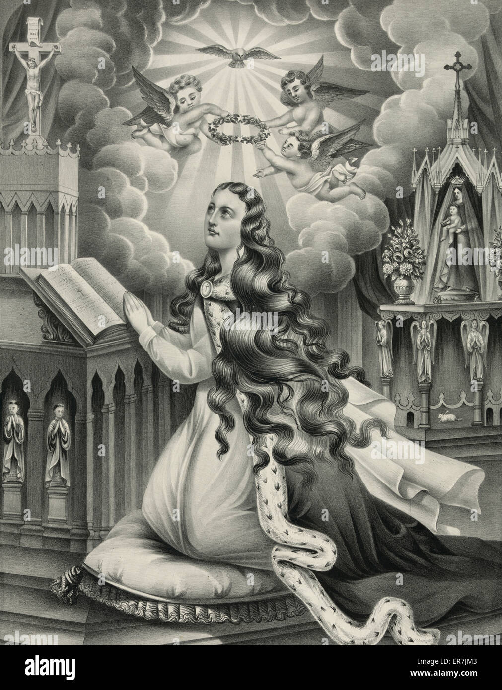 St. Maria Magdalena im Gebet Stockfoto