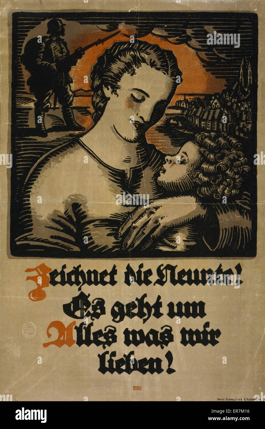 Zeichtnet die Neunte! Es ging un Alles war wir lieben! Stockfoto