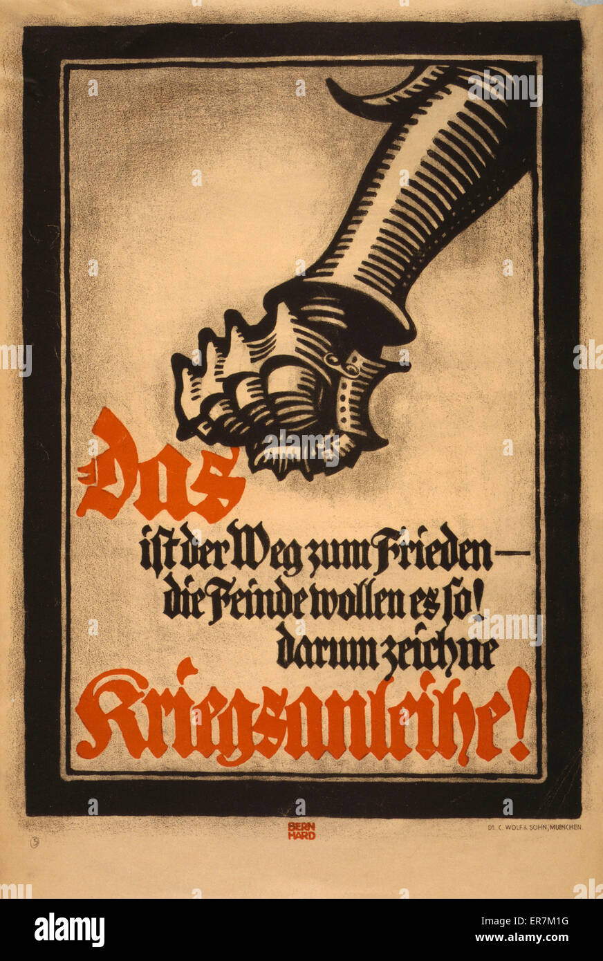 Das ist der Weg zum Frieden - die Feinde ist so! Also Stockfoto