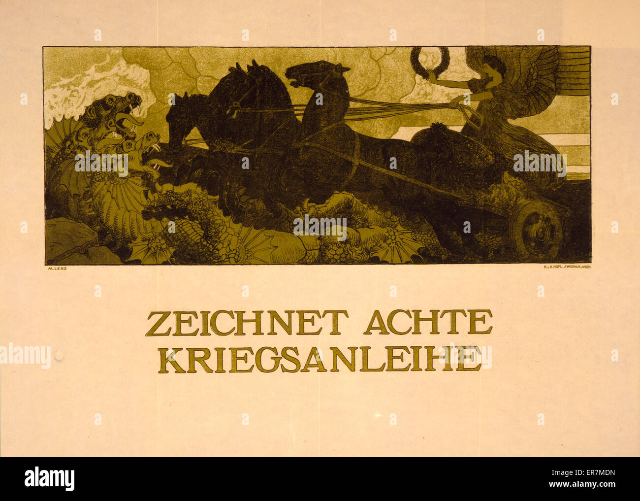 Zeichnet achte Kriegsanleihe Stockfoto
