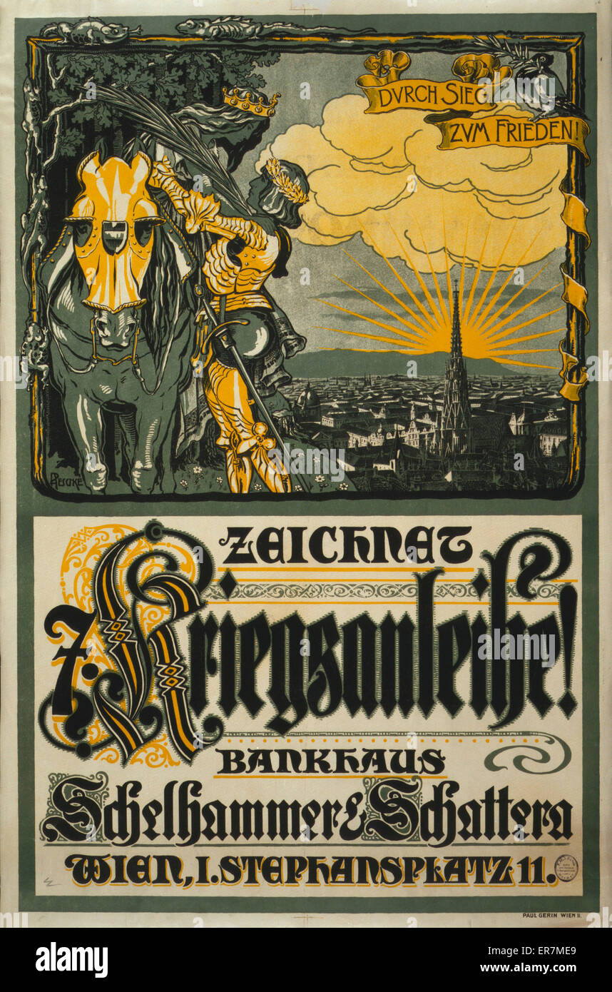 Zeichnet Kriegsanleihe! Stockfoto